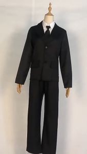 Dazai Osamu Cosplay Costume Dazai Osamu Outfits for Anime Comic Con Dazai Osamu Black Full Set Trench Coat wig