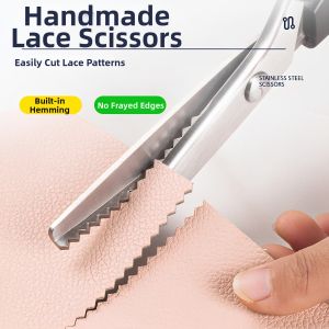 REYOSAP | Wavy Scallop Zigzag Lock Stitching Scissors