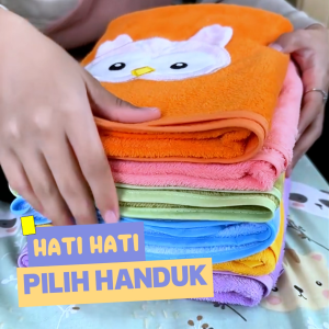 Dreamcotton Handuk Microfiber Anak Motif Animals Uk 50x100cm Towel Halus Lembut Anti Bakteri Anti Alergi