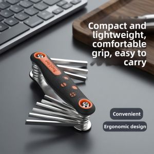 Jiaxun | Folding Metric and Imperial Hex Key Wrench Set
