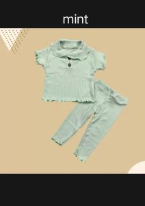 SETELAN ANAK PEREMPUAN RIB| SET ANAK RUFFLE KNIT TEE| SET AMIRA RUFFLE KNIT TEE| SET ANAK PEREMPUAN UMUR 1 SAMPAI 5 TAHUN