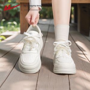 Warrior | Thick Sole Elevated White Ballet Style Womens Shoes