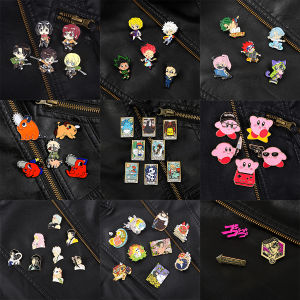 ชุดหมุดเคลือบสำหรับสะสมอนิเมะ 3-5ชิ้น ชุดเข็มกลัด ไอคอนการ์ตูน เพื่อกำหนดเอง ตะขอส่วนของเสื้อ จากปกเสื้อ JOJO Bojji Nezuko SK ผู้ชายตัว เครื่องประดับน่ารัก สำหรับแฟนๆ