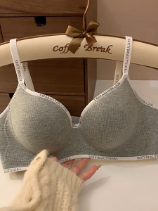 FINETOO Push Up Bra for Women Wireless Small Busts Comfortable Skin-Friendly 3cm Cups Sports Breath Bralette