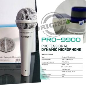 microphone kabel Dynamic KREZT PRO-9900 original garansi resmi 1 tahun