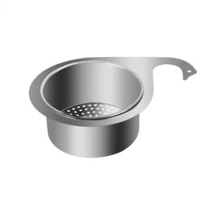 Suction Cup Kitchen Sink Filter Drainage Rack with Disposable Filter Net Basket Movable Anti Clog Sink Strainer Multi Functional Kitchen Dishclot Holder