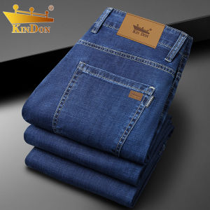 กางเกงยีนส์ทรงตรงเอวกลางสำหรับผู้ชาย ฤดูร้อน ฤดูร้อน ผ้าเดนิมบาง กางเกงยีนส์ทรงหลวม สไตล์สากล ระบายอากาศได้ดี กางเกงยีนส์ผู้ชาย