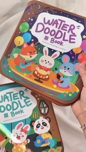[SG Stock] Magic Water Drawing Book Reusable water doodle book Mess-free Educational water coloring book for kids