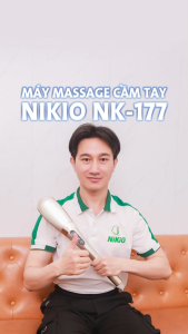Máy Massage Cầm Tay Mát Xa Thư Giãn Toàn Thân Nikio NK-177 - 7 Đầu Matxa Độc Đáo 5 Chế Độ 6 Tốc Độ Tùy Chỉnh Dòng Pin Sạc
