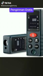 NO LIMIT Alat Pengukur Jarak Laser Digital LCD Portable Serbaguna 40/100 Meter 620-690nm D201