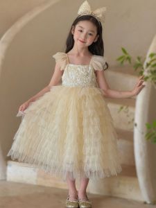 Layered Scale Mermaid Girls Dress Summer