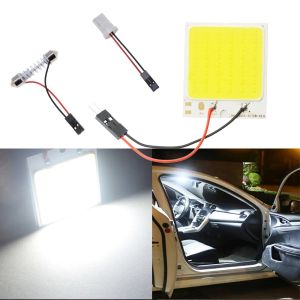 2PCS T10 C5W Car Led Cob 16/24/48 SMD White Parking Bulb Auto Interior Reading Panel Lamp Super Bright Festoon License Plate Lights