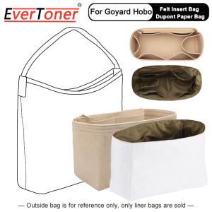 กระเป๋ากระเป๋าแบ่งหมึกพิมพ์สำหรับ Goyad HOBO น้ำหนักเบาเป็นพิเศษ Dalaman Tas ที่คั่นกระดาษผ้าซับเก็บ สำหรับ