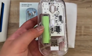 Mouse Wireless Transparan X2 Rechargeable 2.4G Bluetooth untuk Smartphone & Laptop Dual Mode 2.4G+BT Switching Equipment