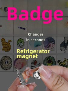 Strong Magnetic Pinback Converter Metal Refrigerator Magnet Badge Fixed Buckle DIY Accessories Divine Tool Couples Fashion Jewelry