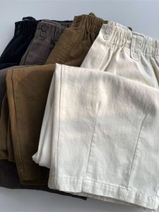 Plus Size Womens Clothing 150.00kg Elastic High Waist Cropped Tappered Pants Plus Size Ladies Idle Style Loose Slim Fit Wide-Leg Harem Pants 2