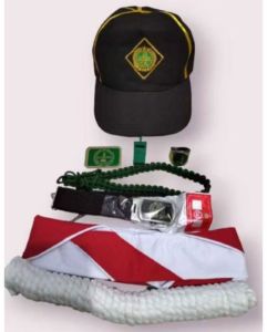 set alat peramuka siaga cewe cwo+topi siaga cewe cowo cocok untuk perlengkapan peramuka