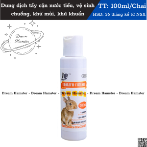 Dung dịch tẩy cặn canxi nước tiểu vệ sinh chuồng khử mùi khử khuẩn cho hamster thỏ bọ và thú nhỏ khác