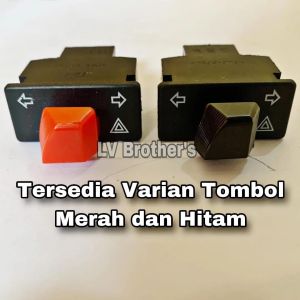 Tombol Saklar Sign Sen Sein Hazard Honda Merah 30mm 3cm Vietnam Grade A PNP Beat Vario Scoopy Supra Revo