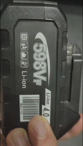 Baterai Litium Dapat Diisi Ulang 21000mAh 15000mAh Baterai 598VF 398V Indikator Kapasitas Untuk Kunci Listrik 21V Bor Alat Listrik