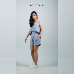 Bodytalk Blouse Wanita Stravicas Blue White Online 21478T5BI