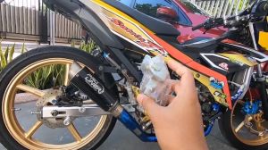 Peninggi Shock Belakang Satria FU Suzuki Besi Chrome Bahan Super Tebal Kufa Varian