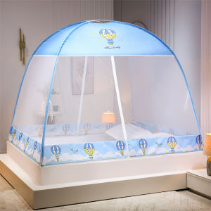 Foldable No-Installation Fully-Enclosed Anti-Fall A-Class Mosquito Net for Bed
