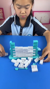 Wall version Penguin Push Brick Game ice shovel tabletop sport children building toy educational mainan meja kanak kanak