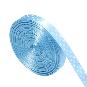 20 Thước 10 Mm Nhiều Màu Sắc Ruy Băng Polyester In Hình Chấm Bi Mặt Đơn Cho DIY Tiệc Cưới Giáng Sinh Gói Quà Trang Trí