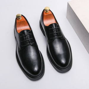 NUDANLAI | British Style Retro Versatile Height-Increasing Mens Leather Shoes