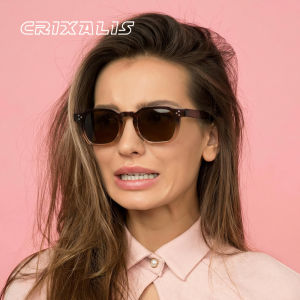 CRIXALIS Retro Square Sunglasses for Women Men Classic Driving Trendy Sun Glasses UV Protection