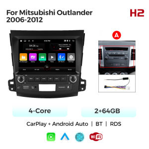 MEKEDE 9inch 64GB Car Radio For Mitsubishi Outlander 2006-2011 Peugeot 4007 Citroen C-Crosser Carplay Central Multimedia Player