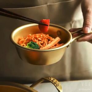 ถ้วยเกาหลี, ถ้วยมักกอลลี, ชามเกาหลีสแตนเลส, ชามเกาหลีสีทอง, ชามมักกอลลี, ถ้วยชามเกาหลี, ชามกินข้าว, ถ้วยใส่อาหาร, ชามใส่อาหาร, จานชาม, 114