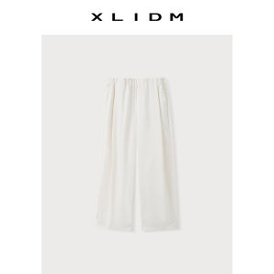XLIDM Casual Harlan Pants Summer Thin Loose Fit Nine-Piece Black Slimming Drapey Comfortable plus Size Womens Fashion