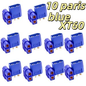 10 Pairs Blue XT60 Male Female Bullet Connectors Power Plugs for RC Lipo Battery Motor XT60 Drone Connectors