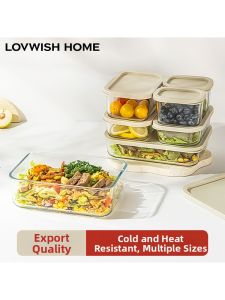NERVISHI | Refrigerator Safe Microwaveable Food Grade Glass Storage Jar