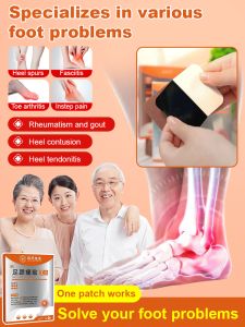 ⚡Hot Sale⚡【Specializing in Heel Pain Relief Patches】🏅专攻足跟疼痛舒缓药贴Infrared Foot Care StickersTreatment of Achilles Tendonitis/Foot Rheumatism and Gout Patch/Promote Blood Circulation Heel Pain Relief Patch