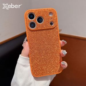 Shockproof TPU Matte Bling Glitter Rhinestones Gem Diamond Phone Case For iPhone 17 16 15 14 13 12 11 Pro Max Plus Air Cover