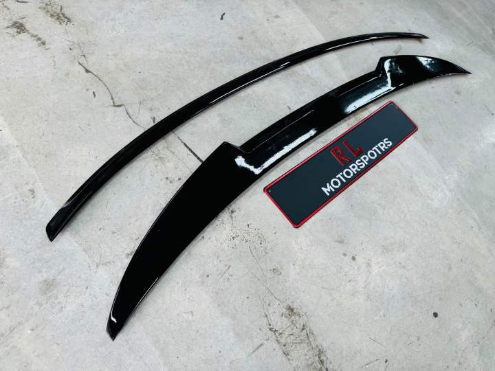 Car Rear Roof Lip Universal Spoiler Wing Carbon Fiber Tail Trunk Kit