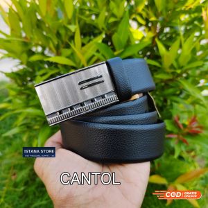 Ikat pinggang kulit Cantol tusuk