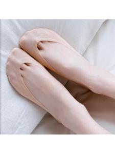 Invisible Anti-wear High Heel Socks Womens Silicone Non-slip Boat Socks Ice Silk Deep Mouth Invisible Socks for Ladies