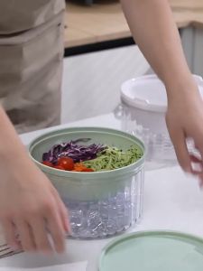 พร้อมส่ง!! ชุดถ้วยอะคริลิก ชามสลัด ชามถนอมอาหาร ภาชนะใส่อาหาร อะคริลิกอย่างดี เก็บความเย็นได้