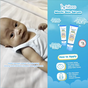 Hiboo Mochi Glow Baby Serum with Japanese White Tomato 2 in 1 Face Cream Bayi & Body Lotion