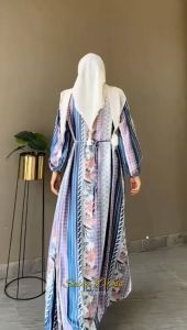 gamis moderm gamis motif cantik simple kekinian terbaru produk amore by ruby edisi saira dress