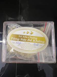 Nguyên chất_10gr tổ yến tinh chế sợi dài tặng kèm lọ chưng và nguyên liệu