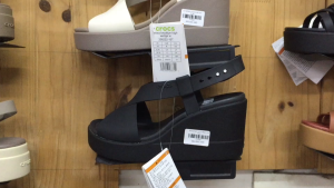 CrocsFanClub – ET23 - DÉP SANDAL BROOKLYN ĐẾ CAO 9cm QUAI X CHO PHÁI ĐẸP