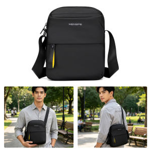 MENSPE Mens Shoulder Bag Casual Chest Bag Cross Body Bag Pouch Bag Casual Chest Bag Fashion Shoulder Bag Waterproof PU Leather Casual Sport Street Bag for Travel Outdoor