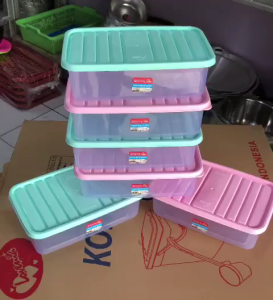 ( isi 3 pcs ) Toples Donat Kmp Yuriko Warna Pastel Plastik Transparan | Tempat Penyimpanan Makanan Food Container Box Gorengan