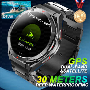 2026 New Men GPS Sports Smart Watch 30meter Deep Waterproof 1.43inch AMOLED Screen Health Monitoring Bluetooth Call Smartwatch