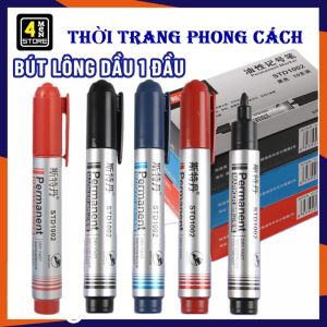 Bút Lông Dầu 1 Đầu Lớn Màu Đen Đỏ Xanh Ghi Mã Sản Phẩm Đánh Dấu Không Trôi - Viết Lông Dầu Ghi Mã Mực Đều Đẹp Giá Rẻ